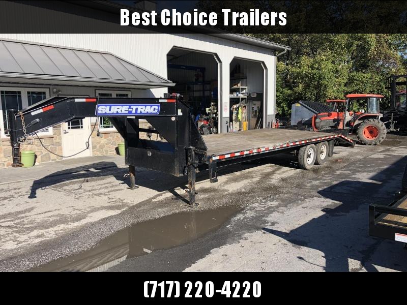 USED 2016 Sure-Trac 102x20+5 Gooseneck Beavertail Deckover Trailer USED 2016 Sure-Trac 102x20+5 Gooseneck Beavertail Deckover Trailer