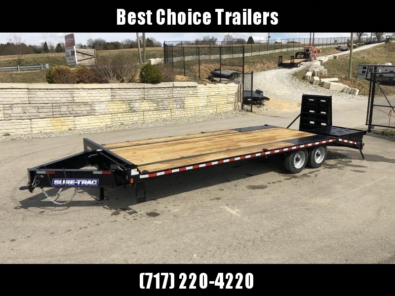 2020 Sure-Trac 102x25+5' LowPro Beavertail Deckover Trailer 17600# GVW * 8000# AXLES * PIERCED FRAME * FULL WIDTH RAMPS * 12" I-BEAM 2020 Sure-Trac 102x25+5' LowPro Beavertail Deckover Trailer 17600# GVW * 8000# AXLES * PIERCED FRAME * FULL WIDTH RAMPS * 12" I-BEAM