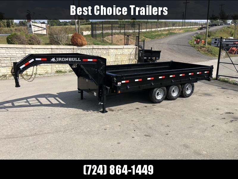 2020 Ironbull Gooseneck Deckover Dump Trailer 8x16' 24000# GVW * TARP KIT * TRIPLE AXLE * 8000# AXLES 2020 Ironbull Gooseneck Deckover Dump Trailer 8x16' 24000# GVW * TARP KIT * TRIPLE AXLE * 8000# AXLES