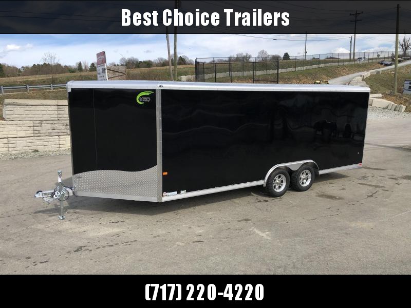 2020 NEO 8.5x20' NCBR2085 Aluminum Enclosed Car Hauler Trailer 7000# * ROUND TOP * NUDO FLOOR & RAMP * ALUMINUM WHEELS * SILVER * VINYL WALLS 2020 NEO 8.5x20' NCBR2085 Aluminum Enclosed Car Hauler Trailer 7000# * ROUND TOP * NUDO FLOOR & RAMP * ALUMINUM WHEELS * SILVER * VINYL WALLS