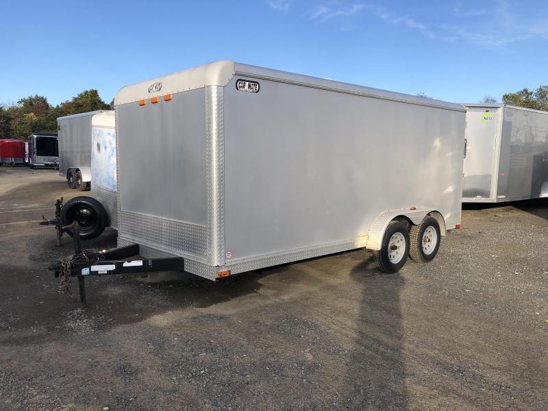 USED 2004 Car Mate 7x16' Enclosed Cargo Trailer 7000# GVW * SILVER * SCREWLESS * TORSION * 1PC ROOF * RAMP USED 2004 Car Mate 7x16' Enclosed Cargo Trailer 7000# GVW * SILVER * SCREWLESS * TORSION * 1PC ROOF * RAMP