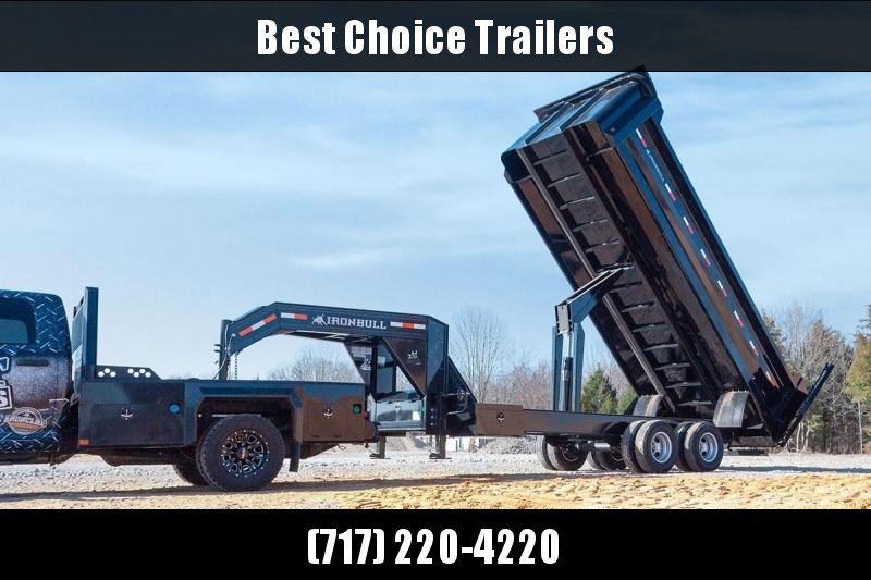 2019 Ironbull 8x20 Gooseneck Deckover Dump Trailer 22000# GVW Frankendump * TANDEM DUAL * ROCK BODY * TRUCK STYLE HD TARP KIT * DUAL BATTERY * CLEARANCE 2019 Ironbull 8x20 Gooseneck Deckover Dump Trailer 22000# GVW Frankendump * TANDEM DUAL * ROCK BODY * TRUCK STYLE HD TARP KIT * DUAL BATTERY * CLEARANCE