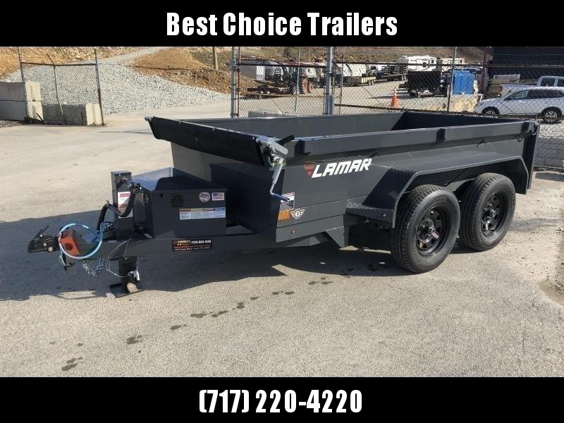 2020 Lamar 5x10' Deluxe Dump Trailer 7000# GVW * DELUXE TARP KIT * 12K JACK UPGRADE * UNDERMOUNT RAMPS * CHARCOAL * ADJUSTABLE COUPLER * RIGID RAILS * 110V CHARGER * DOUBLE CHANNEL FRAME * 10GA FLOOR * POWER UP/DOWN * 4" CHANNEL BED FRAME 2020 Lamar 5x10' Deluxe Dump Trailer 7000# GVW * DELUXE TARP KIT * 12K JACK UPGRADE * UNDERMOUNT RAMPS * CHARCOAL * ADJUSTABLE COUPLER * RIGID RAILS * 110V CHARGER * DOUBLE CHANNEL FRAME * 10GA FLOOR * POWER UP/DOWN * 4" CHANNEL BED FRAME