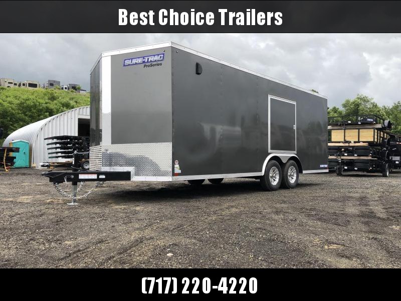 2019 Sure-Trac 8.5x20' Enclosed Car Trailer 9900# GVW * DELUXE * WHITE * 7K JACK * ESCAPE HATCH * FINISHED WALLS * NUDO FLOOR & RAMP * TORSION * 48" DOOR & MORE * CLEARANCE 2019 Sure-Trac 8.5x20' Enclosed Car Trailer 9900# GVW * DELUXE * WHITE * 7K JACK * ESCAPE HATCH * FINISHED WALLS * NUDO FLOOR & RAMP * TORSION * 48" DOOR & MORE * CLEARANCE