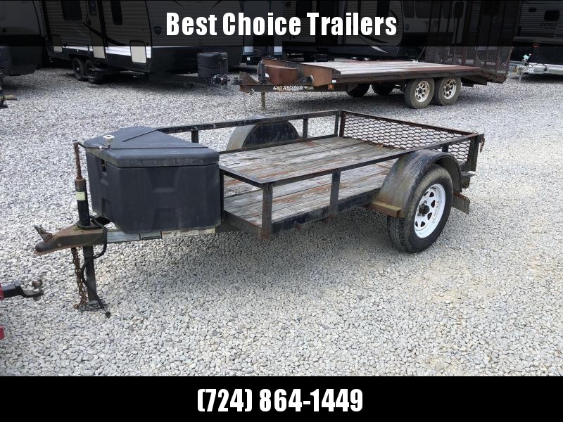 USED 2009 Top Brand 5x8' Utility Landscape Trailer 2990# GVW * TOOLBOX USED 2009 Top Brand 5x8' Utility Landscape Trailer 2990# GVW * TOOLBOX