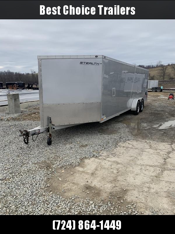 USED 2013 Stealth 7x29' All Aluminum Enclosed Snowmobile Trailer * 4-PLACE SLED * FRONT RAMP * ALUMINUM WHEELS * FINISHED INTERIOR USED 2013 Stealth 7x29' All Aluminum Enclosed Snowmobile Trailer * 4-PLACE SLED * FRONT RAMP * ALUMINUM WHEELS * FINISHED INTERIOR