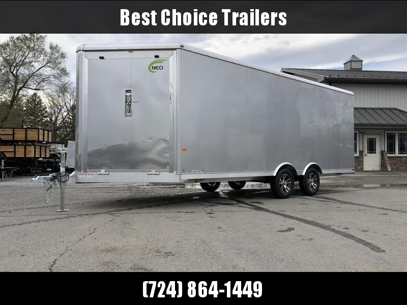 2020 NEO 8.5x20' NMS Aluminum Enclosed All Sport Car Hauler Trailer 7000# GVW * FINISHED WALLS * FRONT RAMP * ALUMINUM WHEELS * ROUND TOP 2020 NEO 8.5x20' NMS Aluminum Enclosed All Sport Car Hauler Trailer 7000# GVW * FINISHED WALLS * FRONT RAMP * ALUMINUM WHEELS * ROUND TOP