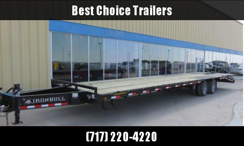 2020 Ironbull 102x29+5' Pintle Beavertail Flatbed Deckover 25990# GVW * 12000# DEXTER'S * FULL WIDTH RAMPAGE RAMPS * PIERCED FRAME * UNDER FRAME BRIDGE * DUAL JACKS * MUD FLAPS * SPARE & MOUNT 2020 Ironbull 102x29+5' Pintle Beavertail Flatbed Deckover 25990# GVW * 12000# DEXTER'S * FULL WIDTH RAMPAGE RAMPS * PIERCED FRAME * UNDER FRAME BRIDGE * DUAL JACKS * MUD FLAPS * SPARE & MOUNT
