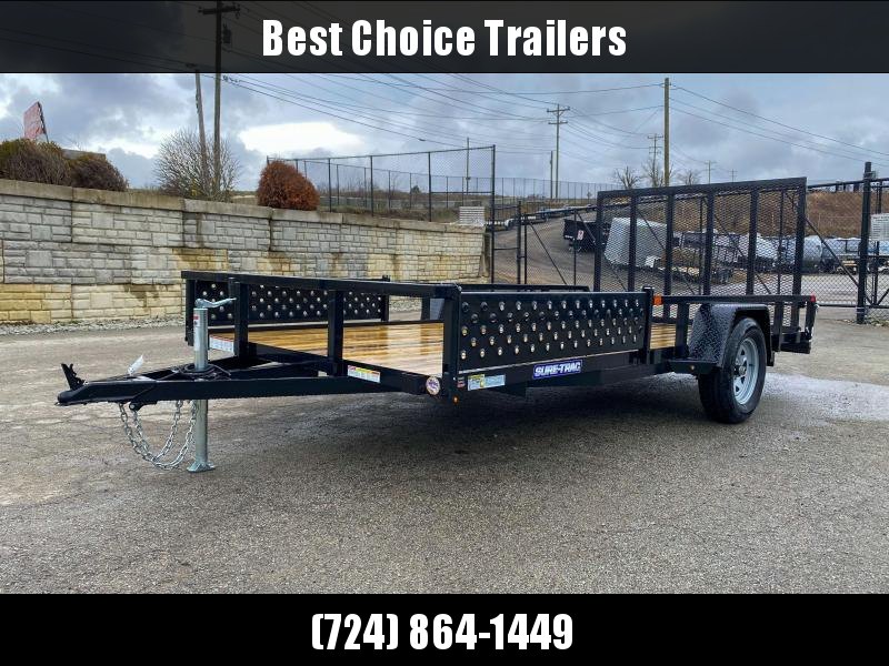 2020 Sure-Trac 7x14' ATV Utility Landscape Trailer 2990# GVW * 2" TUBE TOP RAIL * ATV RAMPS * FULL WRAP TONGUE * 2X2" TUBE GATE C/M + SPRING ASSIST + FOLD FLAT * SPARE MOUNT * PROTECTED WIRING * SET BACK JACK * TRIPLE TUBE TONGUE * STAKE POCKETS * BULLET 2020 Sure-Trac 7x14' ATV Utility Landscape Trailer 2990# GVW * 2" TUBE TOP RAIL * ATV RAMPS * FULL WRAP TONGUE * 2X2" TUBE GATE C/M + SPRING ASSIST + FOLD FLAT * SPARE MOUNT * PROTECTED WIRING * SET BACK JACK * TRIPLE TUBE TONGUE * STAKE POCKETS * BULLET