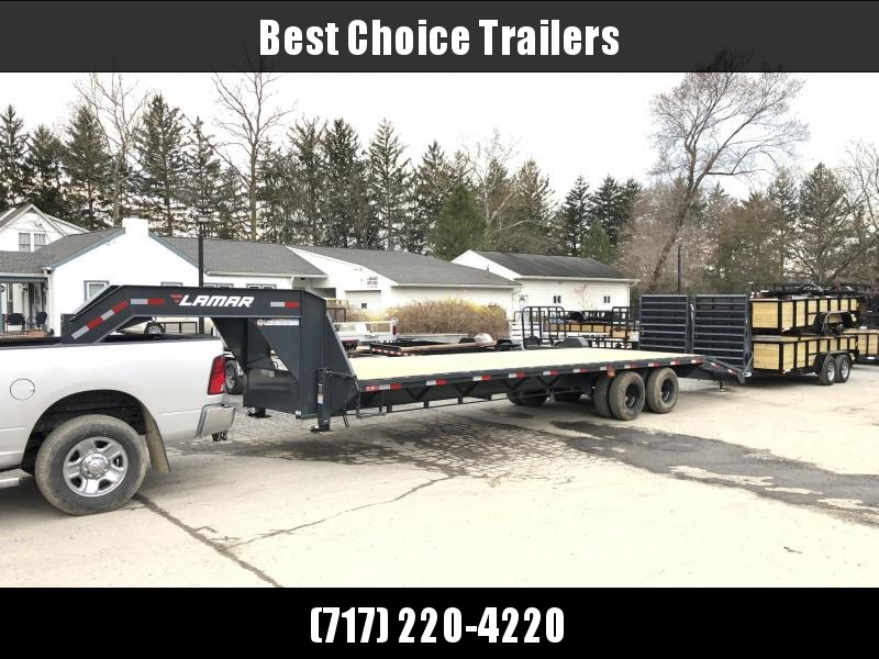2020 Lamar 102x30' Gooseneck Beavertail Deckover Trailer 22500# * FULL WIDTH RAMPS * CHARCOAL * 12" / 19# I-BEAM * DEXTER TANDEM DUALS * FRONT TOOLBOX / DUAL JACKS * UNDER FRAME BRIDGE 2020 Lamar 102x30' Gooseneck Beavertail Deckover Trailer 22500# * FULL WIDTH RAMPS * CHARCOAL * 12" / 19# I-BEAM * DEXTER TANDEM DUALS * FRONT TOOLBOX / DUAL JACKS * UNDER FRAME BRIDGE