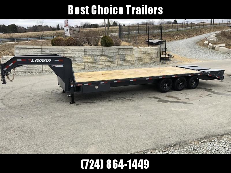 2020 Lamar 102x23+5' Gooseneck Beavertail Deckover Trailer 21000# * 2 FLIPOVER RAMPS + POP UP DOVE * SIDE TOOLBOX * CHARCOAL * 12" BEAM * FRONT TOOLBOX / DUAL JACKS 2020 Lamar 102x23+5' Gooseneck Beavertail Deckover Trailer 21000# * 2 FLIPOVER RAMPS + POP UP DOVE * SIDE TOOLBOX * CHARCOAL * 12" BEAM * FRONT TOOLBOX / DUAL JACKS