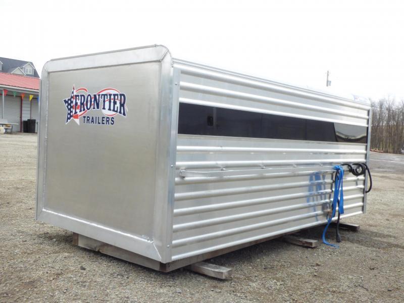 NEW 2019 Frontier 8' Aluminum Small Livestock Topper w/ Verticle Center Divider NEW 2019 Frontier 8' Aluminum Small Livestock Topper w/ Verticle Center Divider