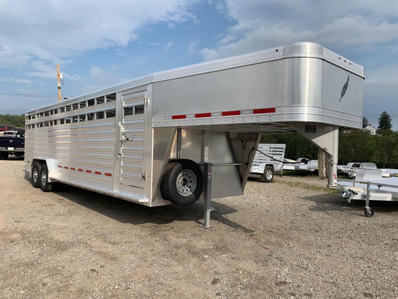 NEW 2020 FEATHERLITE 7.6" x 26' PerfectFit System Gooseneck HD ALUMINUM Stock Trailer w/ (2) Centergates w/ Sliders NEW 2020 FEATHERLITE 7.6" x 26' PerfectFit System Gooseneck HD ALUMINUM Stock Trailer w/ (2) Centergates w/ Sliders