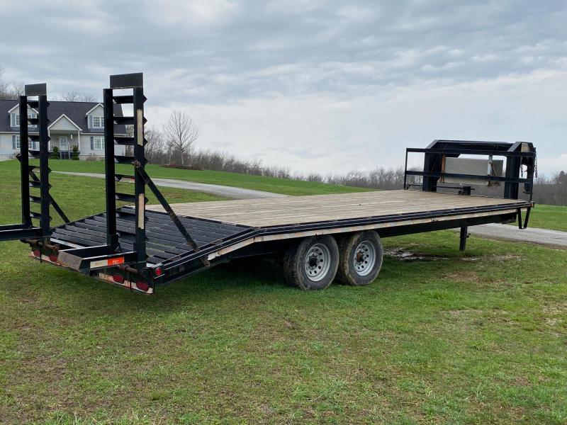 USED 2012 Kaufman Trailers 20+4 Gooseneck Deckover Equipment Trailer w/ Pop Up Beavertail ans Stand Up Ramps USED 2012 Kaufman Trailers 20+4 Gooseneck Deckover Equipment Trailer w/ Pop Up Beavertail ans Stand Up Ramps