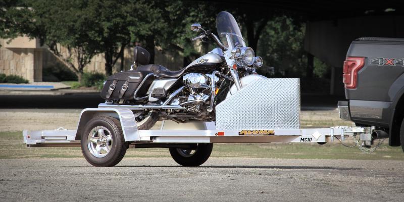 NEW 2020 Aluma 10' (1 Place) Motorcyle Trailer w/ Pull Out Ramp NEW 2020 Aluma 10' (1 Place) Motorcyle Trailer w/ Pull Out Ramp