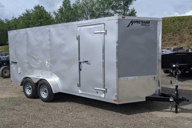 NEW 2020 Homesteader 7x16 V-Nose Intrepid Cargo Trailer w/ Ramp Door NEW 2020 Homesteader 7x16 V-Nose Intrepid Cargo Trailer w/ Ramp Door
