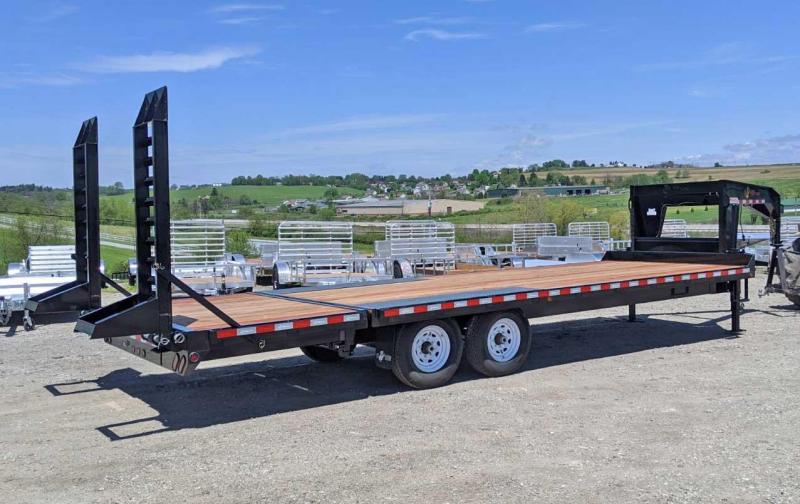 NEW 2020 BWise 19+5 Gooseneck Deckover Equipment Trailer w/ Pop Up Dove Tail NEW 2020 BWise 19+5 Gooseneck Deckover Equipment Trailer w/ Pop Up Dove Tail