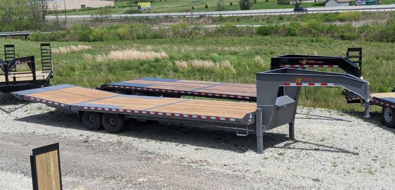 NEW 2020 BWise 30' Deckover Gooseneck w/ 8' Hydraulic Dovetail & 2' Flip Out Extensions NEW 2020 BWise 30' Deckover Gooseneck w/ 8' Hydraulic Dovetail & 2' Flip Out Extensions