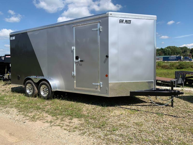 NEW 2020 Car Mate 7x16 HD Advantage V-Nose Cargo Trailer w/ Rear Ramp Door & 12" Add'l Hght NEW 2020 Car Mate 7x16 HD Advantage V-Nose Cargo Trailer w/ Rear Ramp Door & 12" Add'l Hght