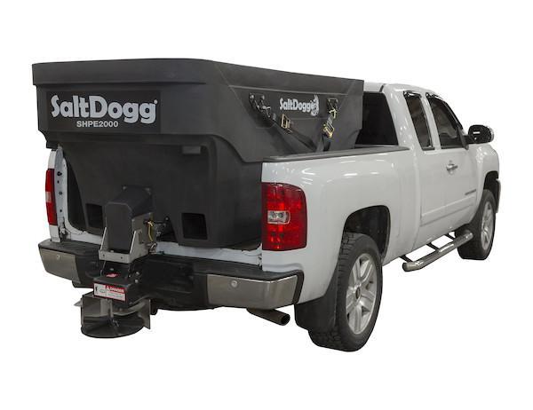 NEWLY DESIGNED SALTDOGG 2.0 Cu. Yd. Poly Hopper Salt Spreader w/ Standard Chute **CALL FOR SPECIAL PRICING!!** NEWLY DESIGNED SALTDOGG 2.0 Cu. Yd. Poly Hopper Salt Spreader w/ Standard Chute **CALL FOR SPECIAL PRICING!!**