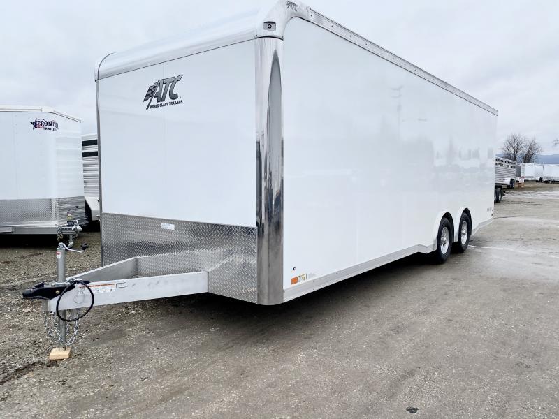 NEW 2020 ATC 8.5 x 24 Raven Aluminum Enclosed Car Hauler w/ Ramp NEW 2020 ATC 8.5 x 24 Raven Aluminum Enclosed Car Hauler w/ Ramp