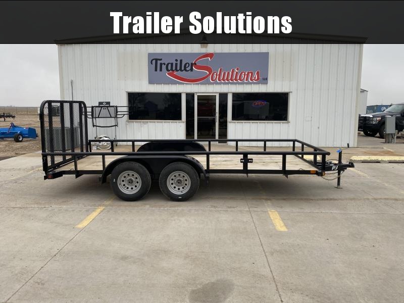 2020 PJ 16' x 77" Angle Tandem Axle Utility Trailer 2020 PJ 16' x 77" Angle Tandem Axle Utility Trailer