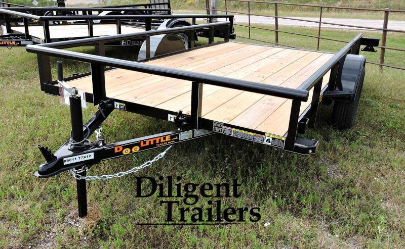 2020 Doolittle Trailer Mfg 77" x12' Single Axle 3.5K Tilt Utility Trailer 2020 Doolittle Trailer Mfg 77" x12' Single Axle 3.5K Tilt Utility Trailer