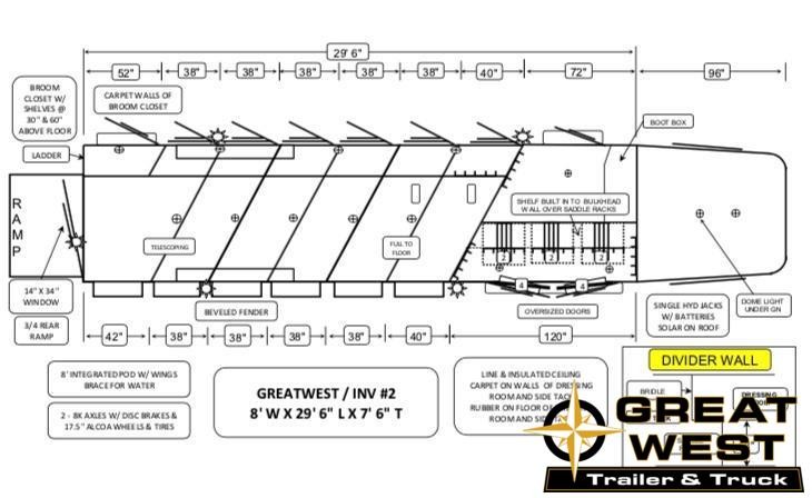 2020 Bloomer Trainers pkg 6 Horse Trailer 2020 Bloomer Trainers pkg 6 Horse Trailer