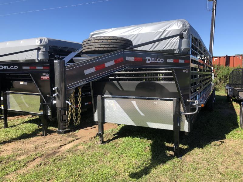 2019 Delco Trailers 6 8 X 28 Gooseneck Bar Top 3-7K Axles Livestock Trailer 2019 Delco Trailers 6 8 X 28 Gooseneck Bar Top 3-7K Axles Livestock Trailer