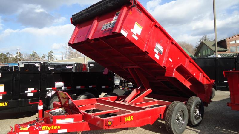 2020 Big Tex Trailers DT 7X14 14LX 14RD RAMPS RED Dump Trailer 2020 Big Tex Trailers DT 7X14 14LX 14RD RAMPS RED Dump Trailer
