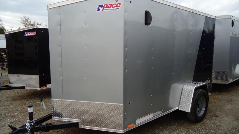 2020 Pace American 6X10 OBDLX SI2 24VS RAMP SVNT SILVER BLUE Enclosed Cargo Trailer 2020 Pace American 6X10 OBDLX SI2 24VS RAMP SVNT SILVER BLUE Enclosed Cargo Trailer