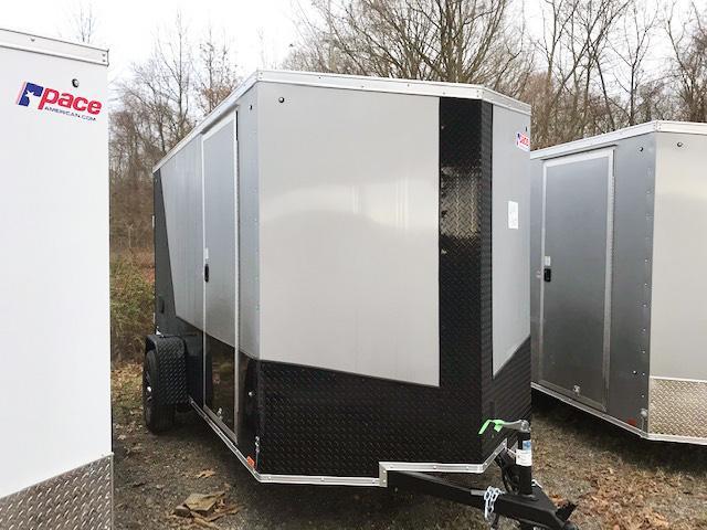 2021 Pace American 6X12 JVSE SI2 6"X 24VS RAMP+ DRNG SILVER & BLACK Enclosed Cargo Trailer 2021 Pace American 6X12 JVSE SI2 6"X 24VS RAMP+ DRNG SILVER & BLACK Enclosed Cargo Trailer