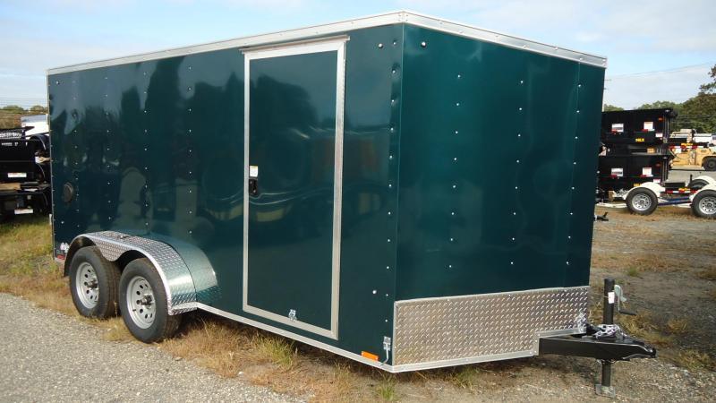 2021 Pace American 7X14 OBDLX TE2 30VS RAMP SVNT GREEN Enclosed Cargo Trailer 2021 Pace American 7X14 OBDLX TE2 30VS RAMP SVNT GREEN Enclosed Cargo Trailer