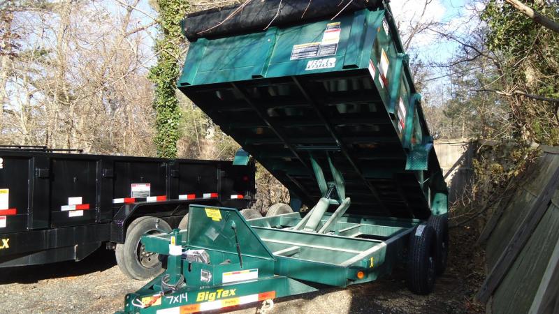 2020 Big Tex Trailers DT 7X14 14LX 14GR RAMPS GREEN Dump Trailer 2020 Big Tex Trailers DT 7X14 14LX 14GR RAMPS GREEN Dump Trailer