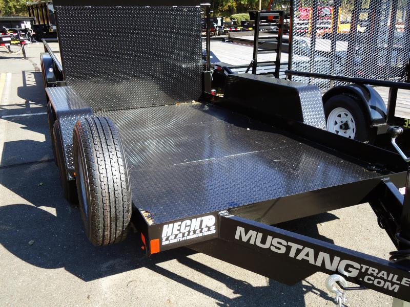 2018 Mustang Trailers UT 6X12 10K STEEL DECK RAMP BLACK Utility Trailer 2018 Mustang Trailers UT 6X12 10K STEEL DECK RAMP BLACK Utility Trailer