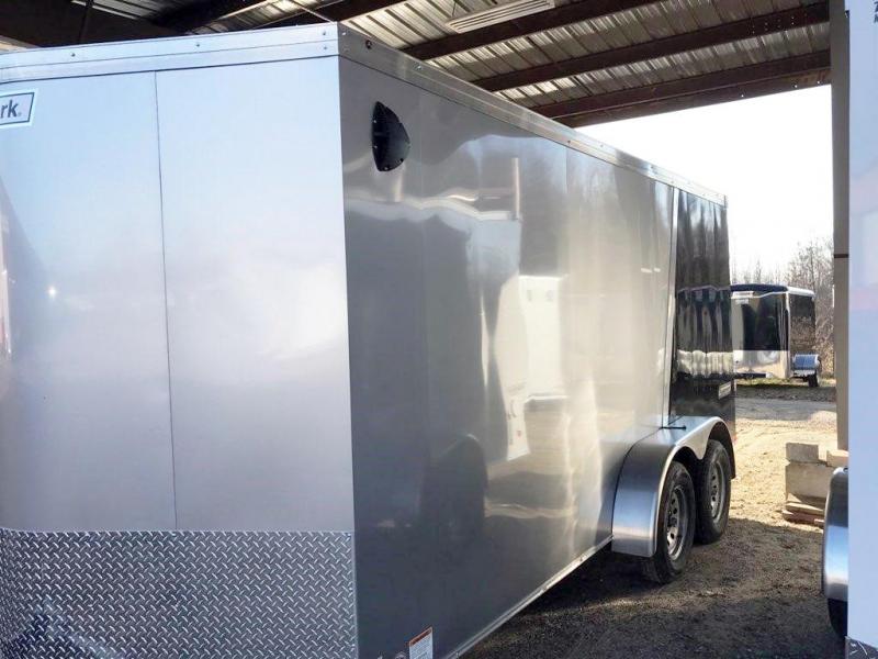 2020 Haulmark 7X16 TSV T2 RAMP SILVER & BLACK Enclosed Cargo Trailer 2020 Haulmark 7X16 TSV T2 RAMP SILVER & BLACK Enclosed Cargo Trailer