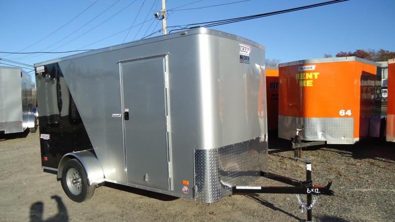 2020 Bravo Trailers 6X12 SC SA RAMP APP SILVER & BLACK Enclosed Cargo Trailer 2020 Bravo Trailers 6X12 SC SA RAMP APP SILVER & BLACK Enclosed Cargo Trailer