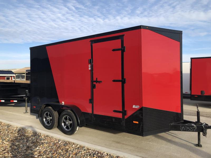 2020 RC Trailers 7'x14' Cargo Red/Black two tone Flat Top V-Nose Enclosed Cargo Trailer 2020 RC Trailers 7'x14' Cargo Red/Black two tone Flat Top V-Nose Enclosed Cargo Trailer