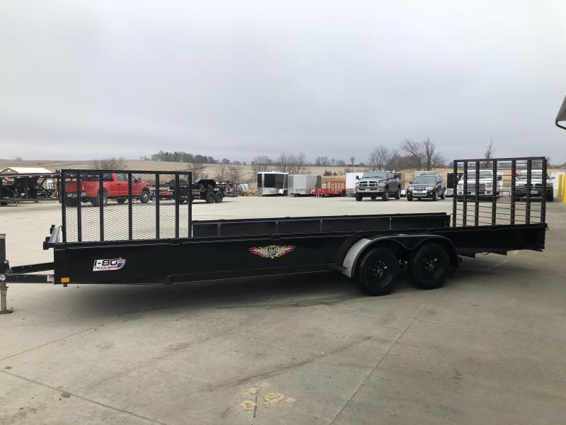 USED 2016 H and H Trailer 82"x24' Solid Side 3.5k Axles Utility Trailer with Side Gate USED 2016 H and H Trailer 82"x24' Solid Side 3.5k Axles Utility Trailer with Side Gate