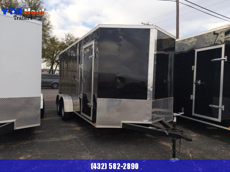 Prime 7x16 Enclosed Trailer Black Prime 7x16 Enclosed Trailer Black