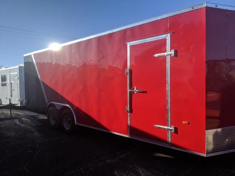 2020 Salvation 8.5 x 24 7k Axles V-Nose 2 Tone Drop Gate 2020 Salvation 8.5 x 24 7k Axles V-Nose 2 Tone Drop Gate