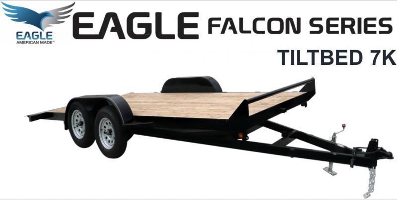Eagle Trailer 7' X 18' Falcon Tiltbed Flatbed Trailer Eagle Trailer 7' X 18' Falcon Tiltbed Flatbed Trailer