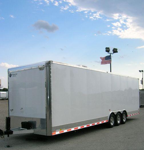 Custom 32' All Aluminum Trailer with Toilet & Shower Custom 32' All Aluminum Trailer with Toilet & Shower