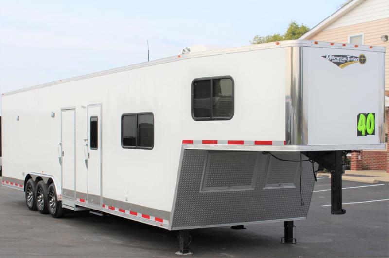 <b>ON ORDER</b> 2020 40' Millennium 12' + 8' Sofa Living Quarters Trailer Lrg Bath w/Corner Shower <b>ON ORDER</b> 2020 40' Millennium 12' + 8' Sofa Living Quarters Trailer Lrg Bath w/Corner Shower
