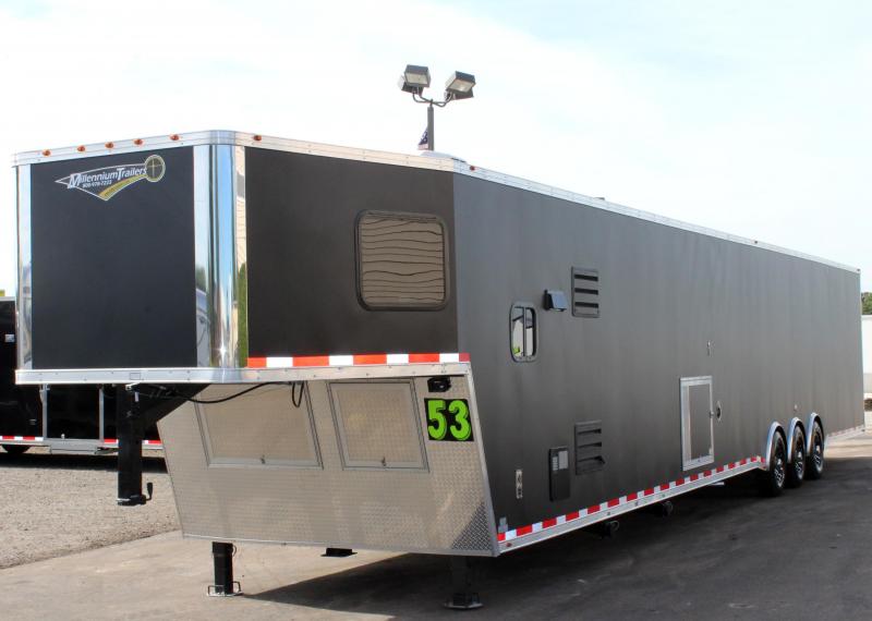 <b>Orders Only</b> 53' Matte Black Ext w/12'S + 8' GN w/7.5 Onan Diesel Generator <b>Orders Only</b> 53' Matte Black Ext w/12'S + 8' GN w/7.5 Onan Diesel Generator