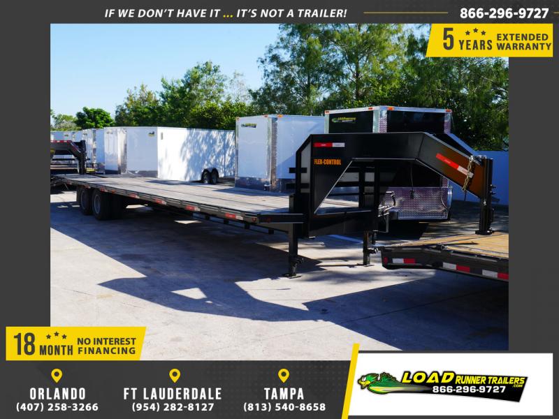 *107793* 8.5x36 Gooseneck Flatbed Deck Over Trailer w/Mega Ramps |LR Trailers 8.5 x 36 *107793* 8.5x36 Gooseneck Flatbed Deck Over Trailer w/Mega Ramps |LR Trailers 8.5 x 36