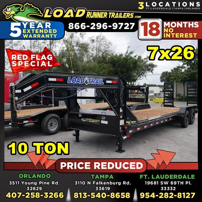 *104884* 7x26 Gooseneck Equipment Trailer |LRT Haulers & Trailers 7 x 26 *104884* 7x26 Gooseneck Equipment Trailer |LRT Haulers & Trailers 7 x 26