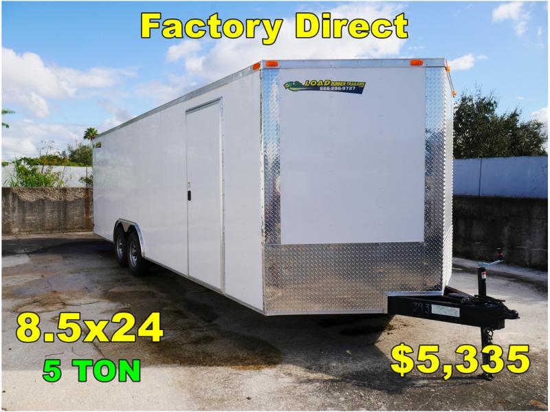 *FD43* 8.5x24 Enclosed Cargo Trailer |Tandem Axle Car Trailers 8.5 x 24 *FD43* 8.5x24 Enclosed Cargo Trailer |Tandem Axle Car Trailers 8.5 x 24