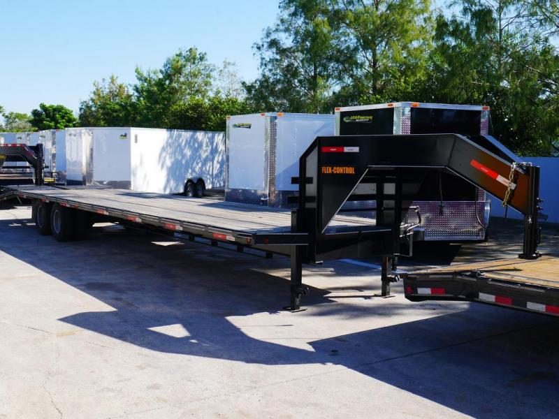 *107793* 8.5x36 Gooseneck Flatbed Deck Over Trailer w/Mega Ramps |LR Trailers 8.5 x 36 | FG102-36T10-LP/MPD *107793* 8.5x36 Gooseneck Flatbed Deck Over Trailer w/Mega Ramps |LR Trailers 8.5 x 36 | FG102-36T10-LP/MPD