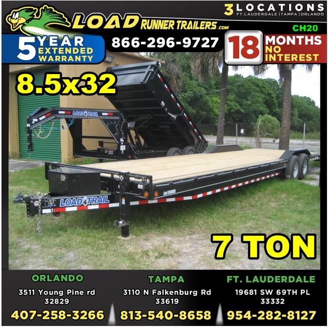 *CH20* 8.5x32 7 TON Car Hauler Trailer |LR Trailers & Haulers 8.5 x 32 | CH102-32T7-DOF *CH20* 8.5x32 7 TON Car Hauler Trailer |LR Trailers & Haulers 8.5 x 32 | CH102-32T7-DOF